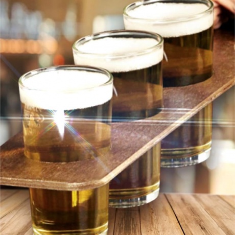 Three Glass Beer Paddle